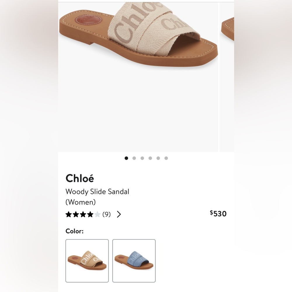 Like new Chloe slides pink and white - Picture 4 of 4